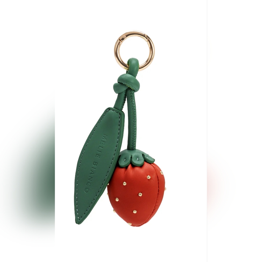 Melie Blanco Strawberry Red Bag Charm